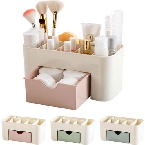 Plastic Cosmetic Storage Box Drawer Organizer Drawer Divider Makeup Jewelry Organizer Rangement Cuisine Home Storage Drawers