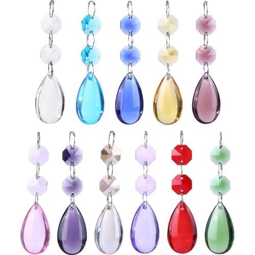 Stainless Steel Wire Ring Door String Tassel Crystal Glass Curtain String