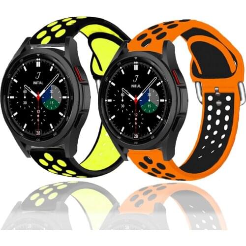 22mm 20mm Wristbands For Samsung Galaxy Watch 4 40mm 44mm Silicone Strap For Galaxy watch4 classic 42mm 46mm wtach Accessories