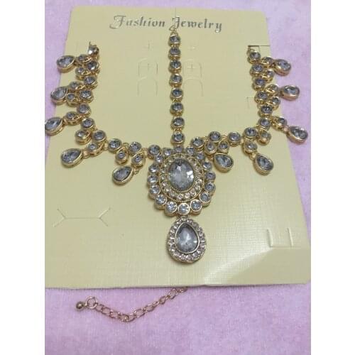 Handmade Kundan stones Grecian style head chain matha patti hair style head jewelry wedding party