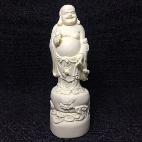 Chinese style statue of laughing Buddha Handmade Modern art sculpture home living room bedroom lucky decoration statue
