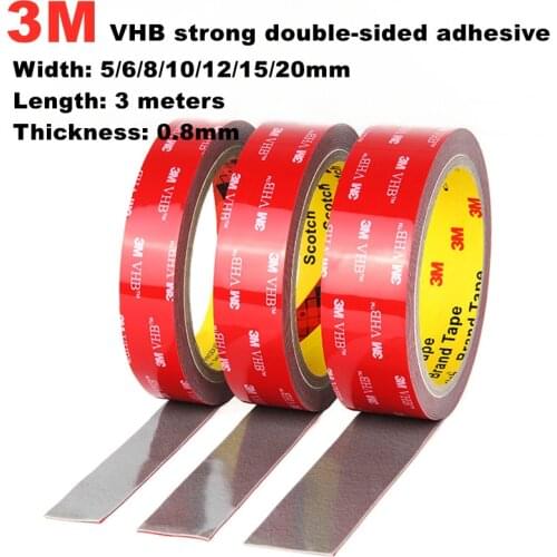 3M Super Strong Double Side Acrylic Foam Tape Anti-Sunburn Temperature Non-Track Acrylic Adhesive For Car DIY Crafts Home Deco