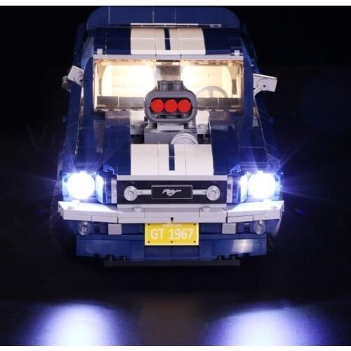 Led Light Compatible For 10265 A B Ford Mustang DIY Lighting Creative Race Car (Only LED Light, No Block Kit)