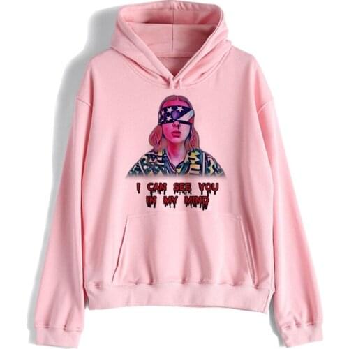 Stranger things Season 3 eleven hoodies womens clothing funny Upside Down Sweatshirt Print Cartoon female hooded clothes