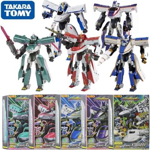 TOMY Pulelulu Deluxe Edition N700 Deformed Train Shinkansen Fitted Robot Boy Toy Action Figure Model