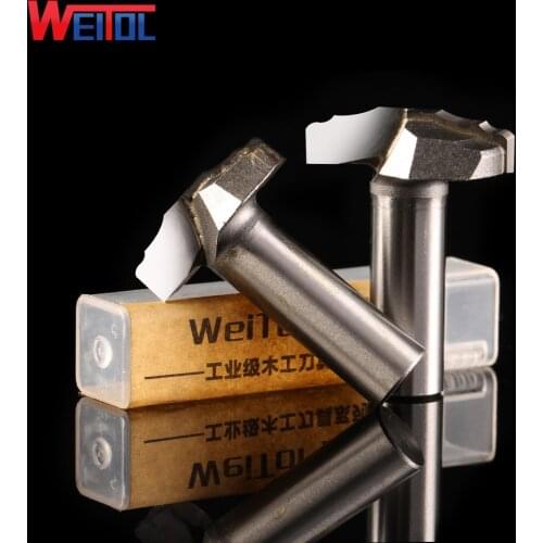 Weitol 1 pcs 1/2 inch door plank cutter engraving machine CNC cutter woodworking router bit for wood carbide Qingping bit