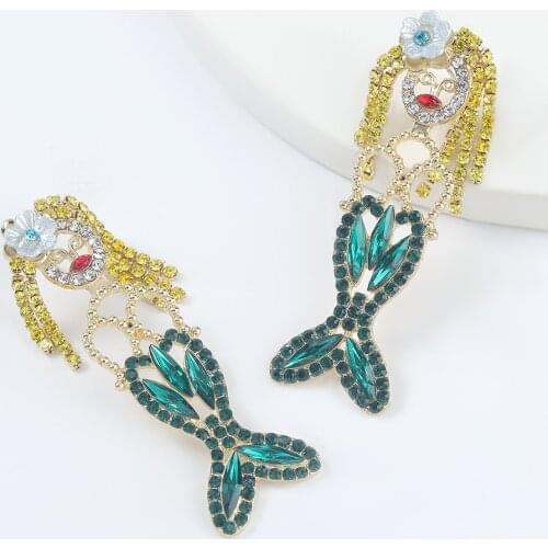 JIJIAWENHUA New Girl Shape Acrylic Dangle Earrings Novel Design Jewelry Modern Bohemian Earrings Accessories