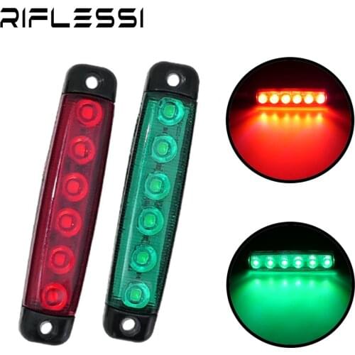 1 x Set Boat Light Red Green 12V 24V LED Navigation Running Lights For Boats Sailing Signal Lamp Marine Yacht Accessories