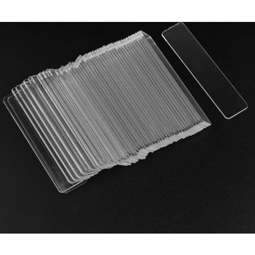 50Pcs transparent Fake Nail Art Display Holder with Protective Film Manicure Nail DIY Tools
