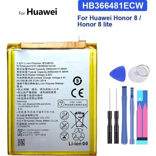 HB366481ECW Battery For Huawei Honor 8 / Honor 8 lite Honor8 /8lite honor8lite Mobile Bateria