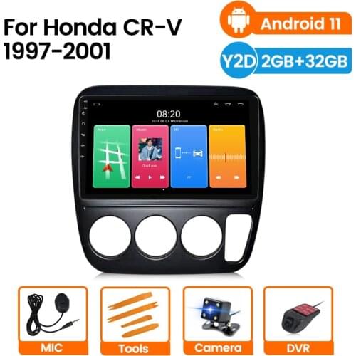 Car Radio Video Player For Honda CR-V CRV 1995 1996 1997 1998 1999 2000 2001 Android 11 Navigation GPS dvd accessories SWC 2.5D