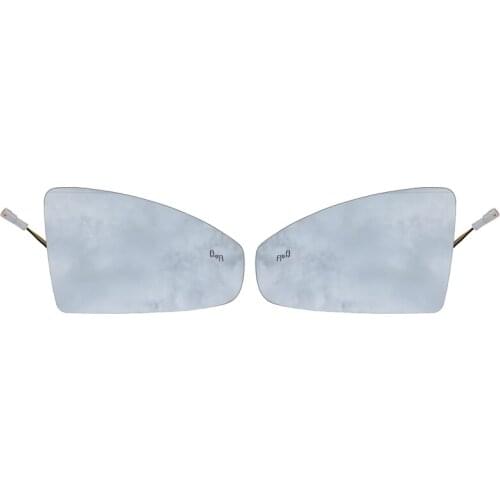 Car Front Left Right Heated Blind Spot Warning Side Door Wing Rear View Mirror Lens Glass for Jetta Passat Bora Lavida