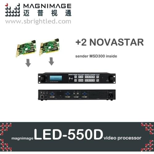 Freeship MAGNIMAGE LED-550DS(with SDI)+2 NOVA novastar MSD300 led video processor scaler support linsn dbstar colorlight sender