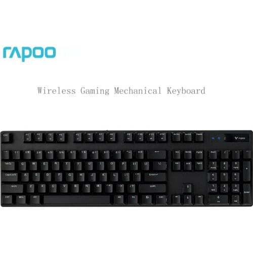 Rapoo V500PRO Wireless Mechanical Keyboard Home Office Keyboard 104-Key 2.4G Notebook Keyboard Computer Keyboard