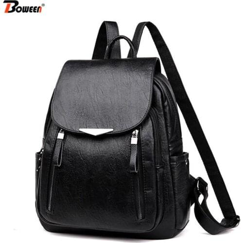 Женские кожаные рюкзаки BOWEEN/柏维恩 China At AliExpress