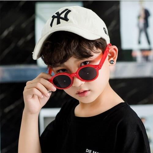 Childrens Sun Glasses Retro Kids Sunglasses Vintage Round Baby Boys Girls Eyewear UV400 Brand Designer Outdoor Child Sunglasses