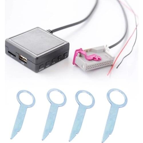 Bestolink 2019 RNSE Headunit Wireless Bluetooth Aux Microphone Adapter TF USB Flash Drive For Audi A3 A4 A6 A8 TT R8 RNS-E 32Pin