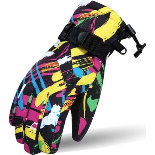 Quality Ski gloves ladies warm and windproof waterproof Ski snowboard gloves snowmobile winter outdoor snow gloves