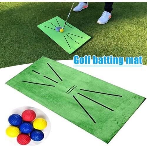 Outdoor Golf Training Swing Detection Mat Batting Golfer Garden Grassland Practice Training Equipment Mesh Aid Cushion Golf Tool