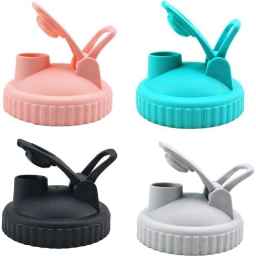 5Pcs Drink Bottle Lid Wide Hole Cover Reusable Leak Proof Cap for Mason Jar Can