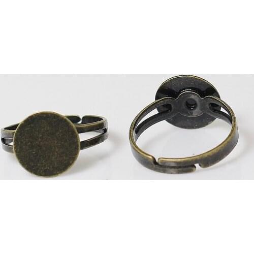 Beadsnice Brass Cabochons Base Diameter 15mm Nickel Free Lead Free for DIY Rings Making ID949