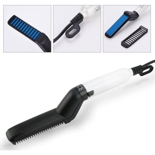 Multifunctional Hair Comb Brush Beard Straightener Hair Straighten Electric Beard Straightening Comb Quick Hair Styler For Men