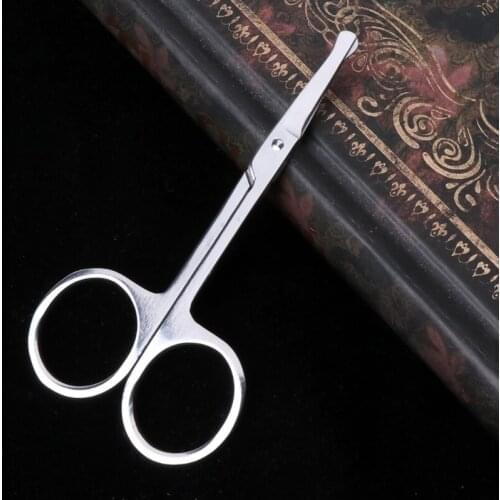 Fashion Stainless Steel Nose Hair Scissors Ear Facial Trimmers Cut Beauty Tool 667D