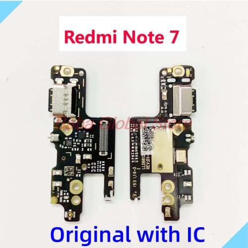 Original Charging Port Flex Cable for Xiaomi Redmi Note 7 Charge Board USB Plug PCB Dock Connector Flex Cable Replacement Parts