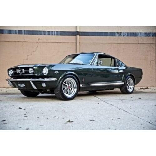 Personalised Metal Sign 1966 Mustang GT 2+2 Fastback Revology Cars Metal Tin Sign for Man Cave Garage Wall Decor