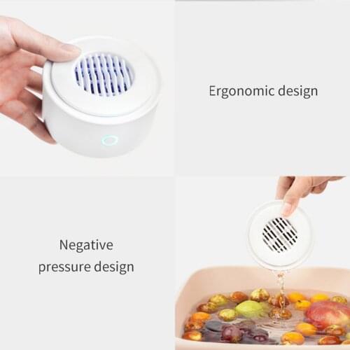 Portable IPX7 Waterproof Fruit Vegetable Purifier for Disinfection Kitchen