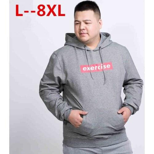 Plus size 8XL 7XL T Shirt Men Brand MenS Hooded Stitching Design Tops Tees T Shirt Men Long Sleeve loose Male Tops