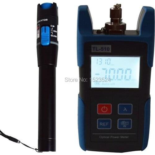 TL-510C High Precision -50~+26dBm Handheld Mini Optical Power Meter and TL-532 Visual Fault Locator 20mw
