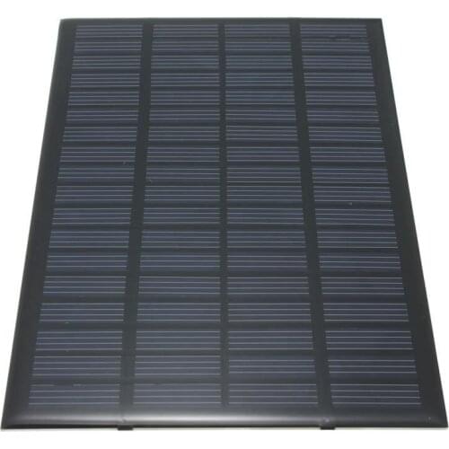 High quality 18V 2.5W Polycrystalline Stored Energy Power Solar Panel Module System Solar Cells Charger 19.4 x 12 x 0.3cm