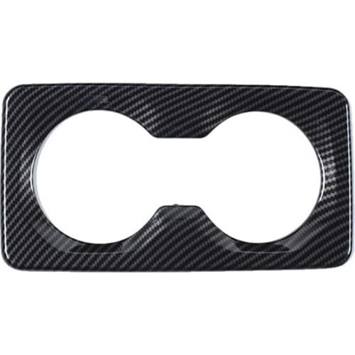 Rear Armrest Water Cup Holder Panel Decorative Cover for Dodge Ram 1500 2018-2020 Interior Car Accessories