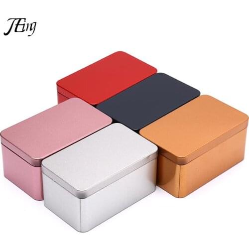 Tin Box Metal Tin Jars Iron Tea Box Cookies Case Small Things Storage Boxes Bins Biscuit Container Candy Chocolate Organizer