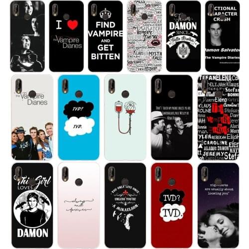 124SD The Vampire Diaries 02 Soft Silicone Tpu Cover Case for Honor 10 huawei p mate 10 20 lite y5 y6 prime 2018