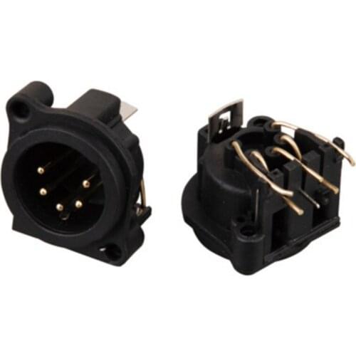 200pcs XLR Panel-Mount male 5 Receptacle A Horizontal/Pcb Mounting A210
