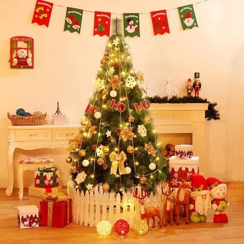 2021 Christmas Tree Lamp Light Decor Ornaments Miniature Artificial Trees Lamp Light Plants Village Houses Festival Supplies