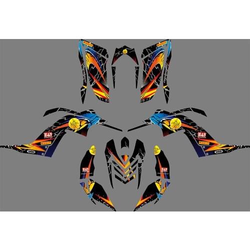 3M 1050 Motorcycle Team Graphic & Backgrounds Decal Sticker Kits for Yamaha Raptor 700R 2006 2007 2008 2009 2010 2011 2012