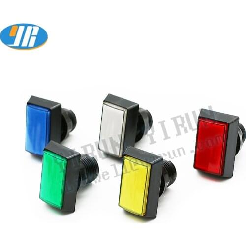 Slot Gaminator 49mm*33mm Lighted Buttons 12V Illuminated Push Button With Microswitch For Arcade Music Game Machine