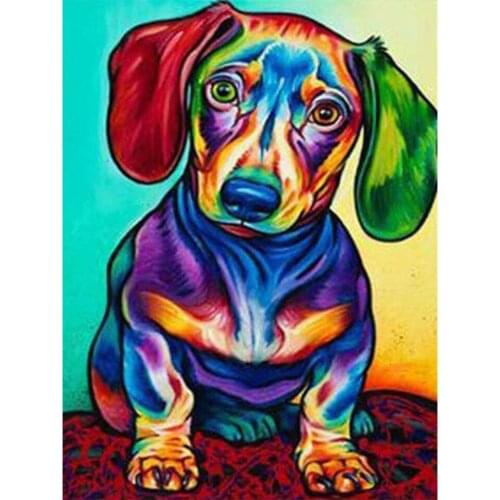 5D DIY Full Diamond Painting Animal Dog Pet Cross Stitch Kit Mosaic Picture Rhinestone Embroidery Decoration