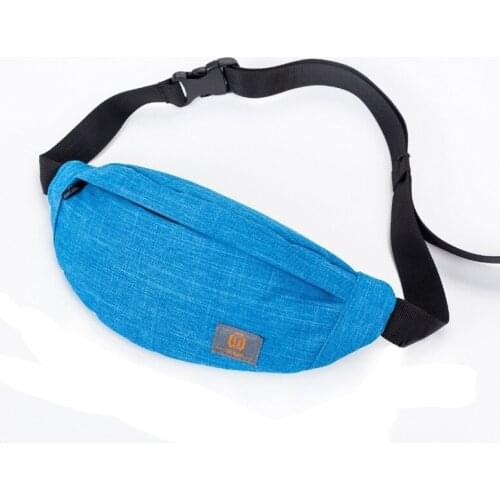 AWAYTR Fashion Sports Chest Bag Waist Bag Waterproof Nylon Pockets Belt For Women Men Simple Outdoor Beach Adjustable Belt Bag