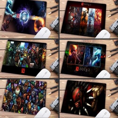 Mairuige Big Promotion Retail Style Rubber Mouse Pad Gaming DOTA 2 Gaming PadMouse Designs 18 * 22 Cm Table Mat for Lol Csgo