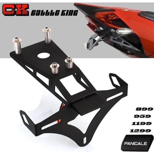 For Ducati 899 959 1199 1299 Panigale Motorcycle Tail Tidy License Plate Holder Frame Bracket Fender Eliminator Accessories