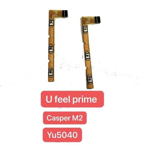 For Wiko U feel prime Casper M2 Yu5040 Power Volume Button Flex Cable Side Key Switch ON OFF Control Button Repair Parts