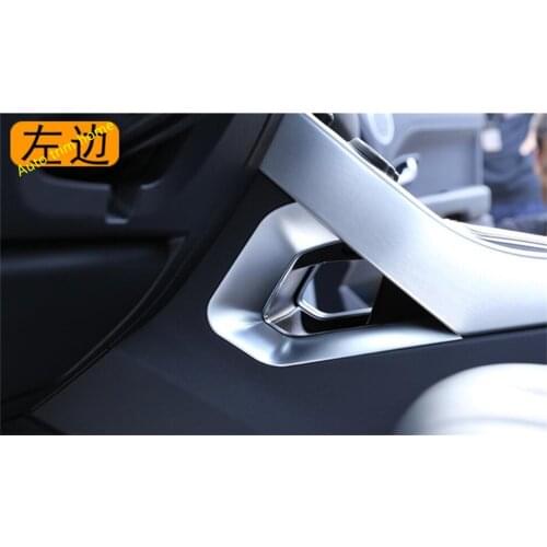 Lapetus Auto Central Control Storage Lattice Strip Cover Trim 2 Pcs Fit For Range Rover Evoque 2012 - 2018 ABS Auto Accessories