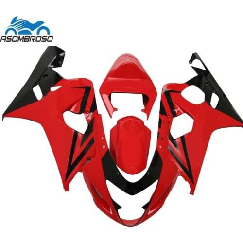 Best price body kit Fairing kit For SUZUKI K4 K5 GSXR 600 750 2004 2005 plastic racing red gsxr600 fairings LX50