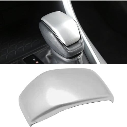 ABS Carbon Matte Accessories Car Gear Shift Lever Knob Handle Cover Trim for Toyota Highlander Kluger 2020 2021