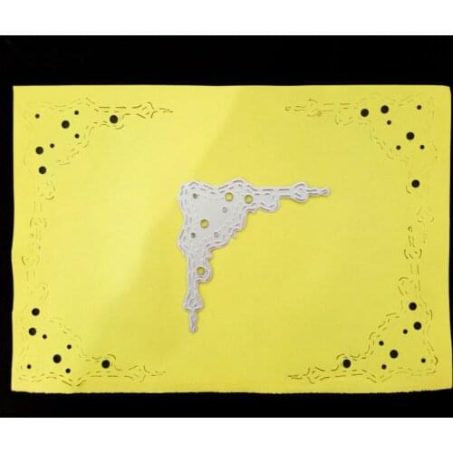 Metal flower corner Cutting Dies Stencils for DIY Scrapbooking/photo album Decorative Embossing DIY Paper Cards