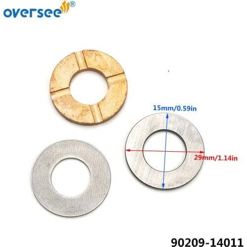 90209-14011 OUTBOARD WASHER For Yamaha Outboard Engine 15hp 20hp 90201-15017 6E8-45587-10